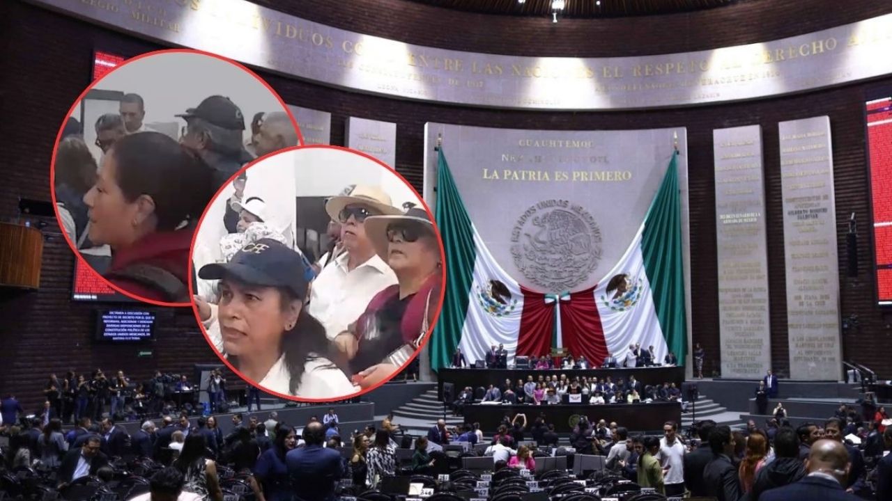 Jubilados protestan en la Cámara de Diputados por reducción de pensiones