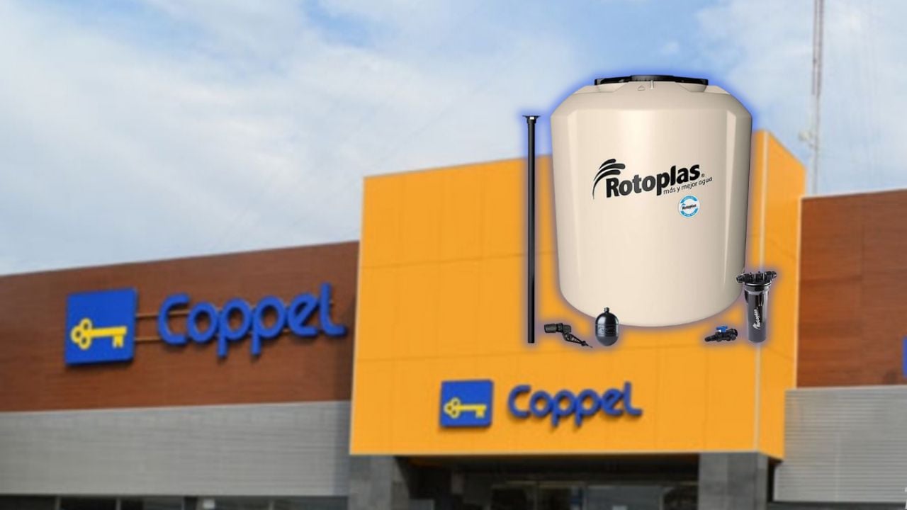 Coppel lanza oferta en tinaco tricapa Plus Rotoplas de 2500 litros