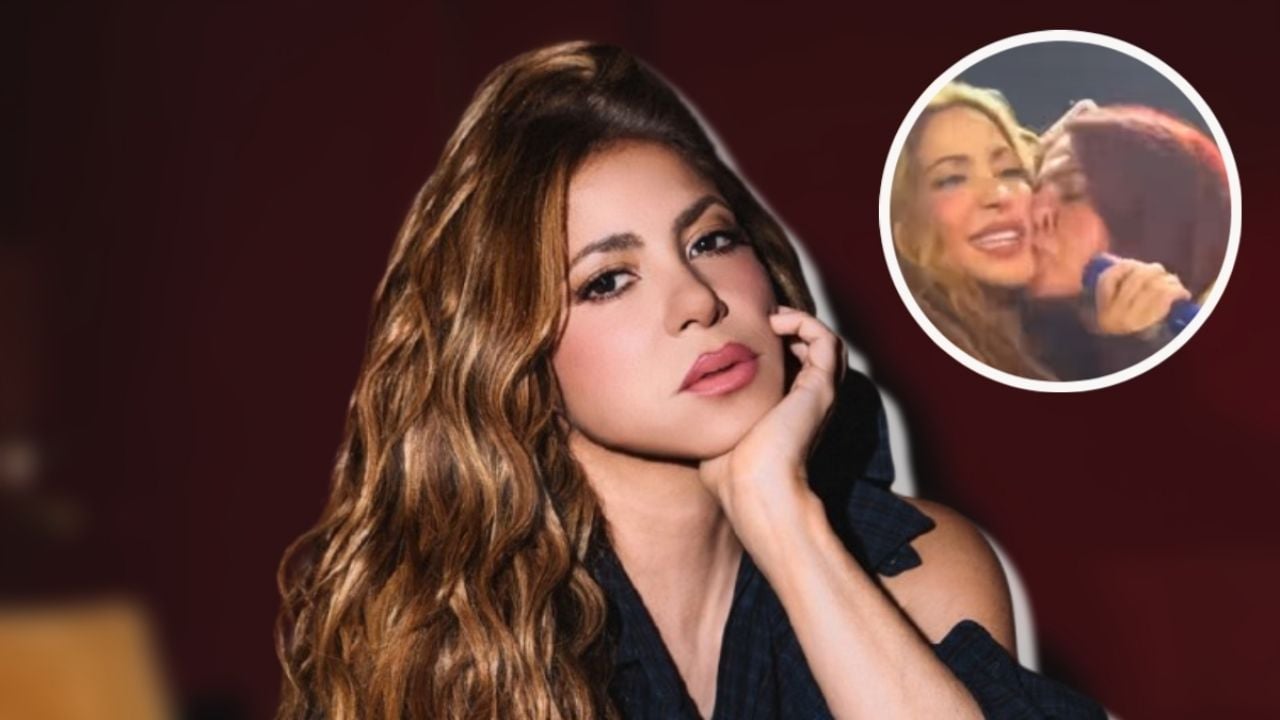 Reacción viral de Shakira tras beso inesperado de una fan en concierto