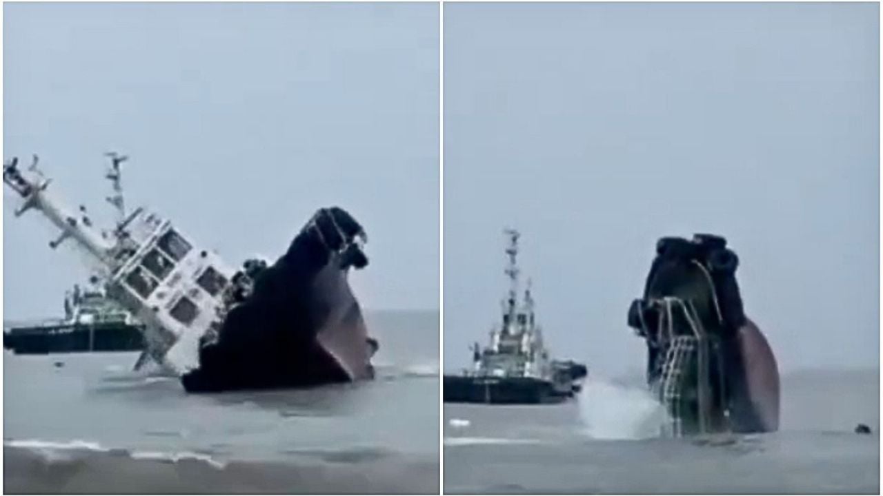 Naufragio del barco MTUG SL SUAL 1 en Filipinas