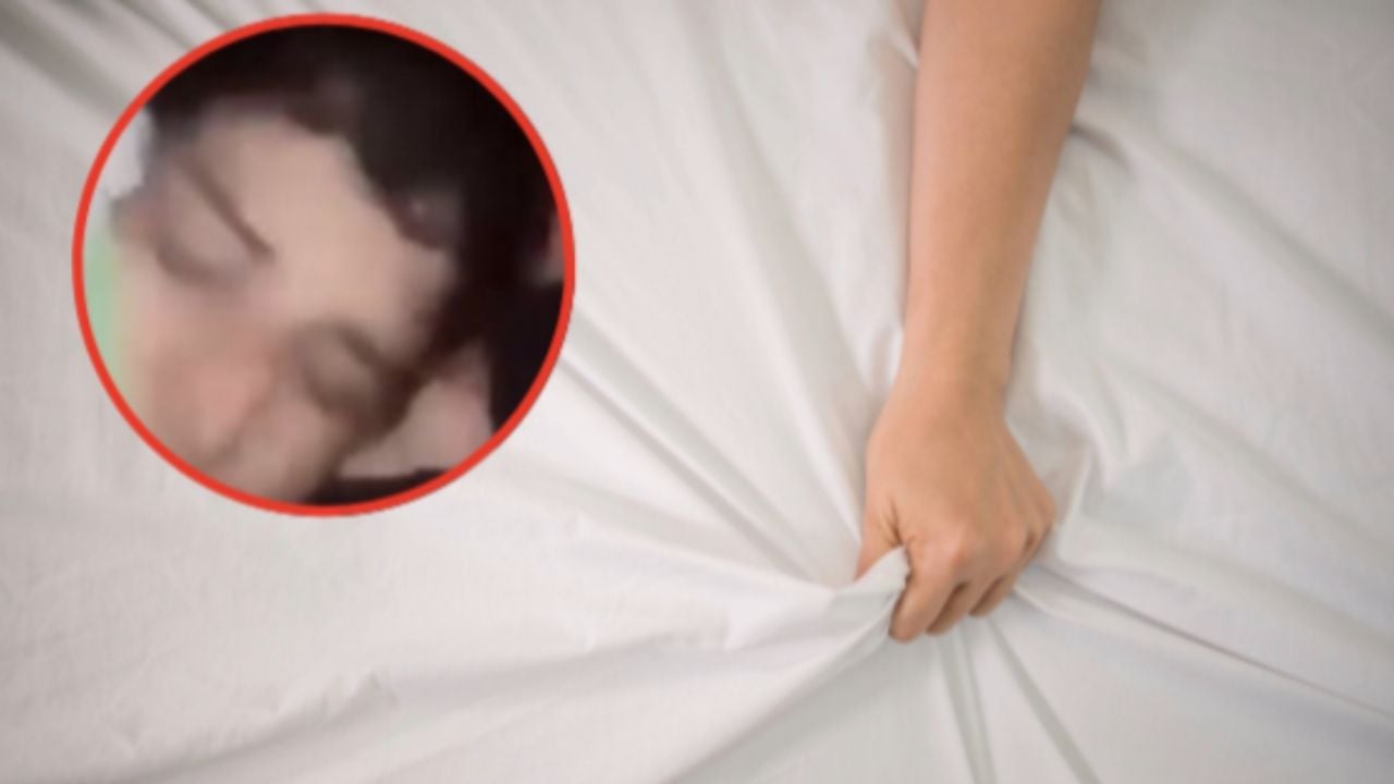 Mujer sorprende a su esposo en plena infidelidad con el padrino de sus hijos